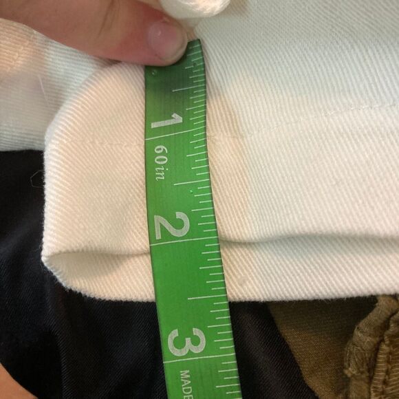 NWT Sadie & Sage Shorts Women Sz S White Twill Cotton Stretch‎ Belted Paperbag - Picture 11 of 12